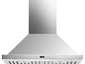 CAVALIERE 30" Range Hood Wall Mounted Brushed Stainless Steel Kitchen Vent 900CFM