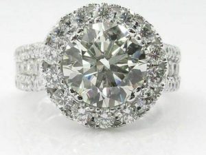 925 Silver Jewelry Women Wedding Bridal Ring Round Cut White Sapphire Size 5-11 (9)