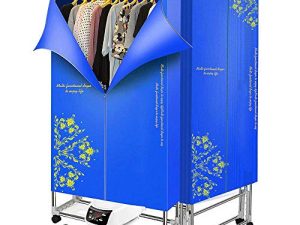 KOFOHON Portable Clothes Dryer 110v-240v Electric Foldable Household Folding-Dry Machine with Remote Control Adjustable Timer Low Noise for Home
