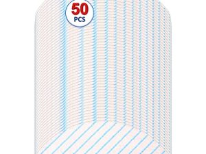 (50 Pieces) CHAIN PEAK Disposal Mop Pads for ECOVACS DEEBOT OZMO T8/ T8+/ T8 AIVI/ T9/ T9 MAX Vacuum Cleaner Wipes