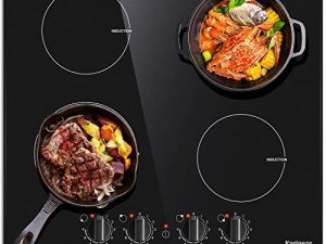 Karinear 4 Burner Induction Cooktop 24 Inch Electric Cooktop