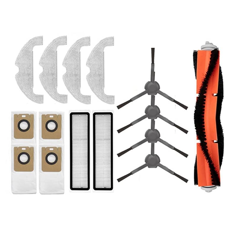 Specious Vacuum Cleaner Kit Main Brush Side Brush compatible with Hepa Filter Mop Dust Bag compatible with Xiaomi compatible with Dreame Bot D10 Plus RLS3D Specious Vacuum Cleaner Kit Main Brush Side Brush compatible with Hepa Filter Mop Dust Bag compatible with Xiaomi compatible with Dreame Bot D10 Plus RLS3D