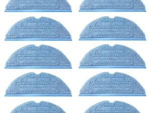 ilovelife 10 Pcs Mop Cloth Pads Replacement for Xiaomi Roborock S7 T7S T7 Plus Vacuum Cleaner Parts Replacement Microfiber Soft Pad