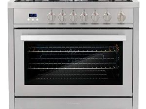 COSMO COS-965AGFC 36 in. Gas Range with 5 Burner Cooktop