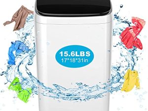 Portable Washing Machine Nictemaw 15.6Lbs Capacity Portable Washer with Drain Pump