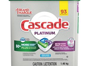 Cascade Platinum ActionPacs Dishwasher Detergent with Dawn