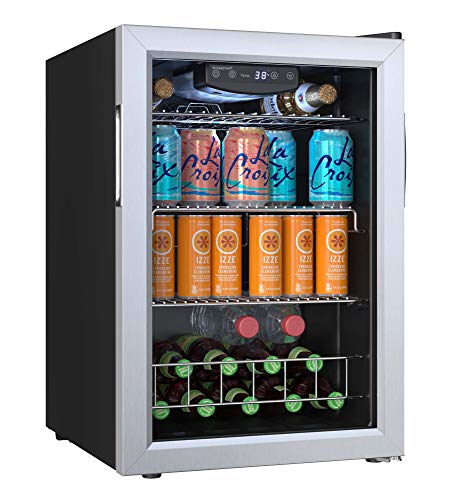 EdgeStar BWC91SS 17 Inch Wide 80 Can Capacity Extreme Cool Beverage Center EdgeStar BWC91SS 17 Inch Wide 80 Can Capacity Extreme Cool Beverage Center
