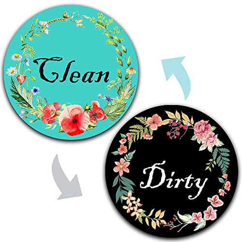 Kiterest Dishwasher Magnet Clean Dirty Sign Flower Decor Double Sided Reversible Clean Dirty Magnet for Dishwasher Kiterest Dishwasher Magnet Clean Dirty Sign Flower Decor Double Sided Reversible Clean Dirty Magnet for Dishwasher